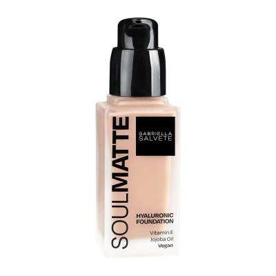 Gabriella Salvete Soulmatte Hyaluronic Foundation Make-up pro ženy 30 ml Odstín 01N Porcelain Neutral