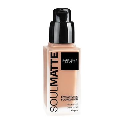 Gabriella Salvete Soulmatte Hyaluronic Foundation Make-up pro ženy 30 ml Odstín 04N Sand Neutral