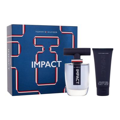 Tommy Hilfiger Impact SET Dárková kazeta toaletní voda 100 ml + sprchový gel 100 ml + toaletní voda 4 ml