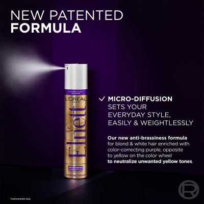 L&#039;Oréal Paris Elnett Micro-Diffusion Hairspray Anti-Brassiness Lak na vlasy pro ženy 300 ml