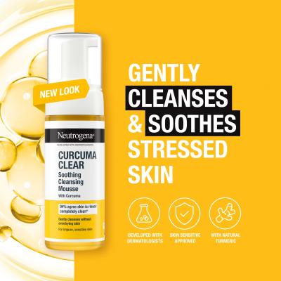 Neutrogena Curcuma Clear Soothing Cleansing Mousse Čisticí pěna 150 ml