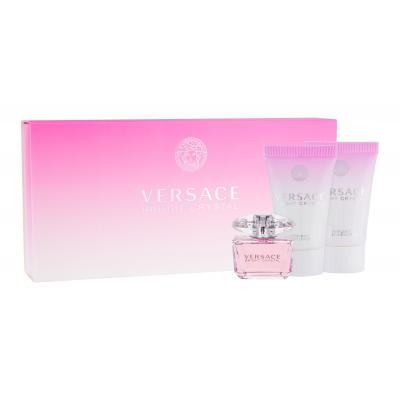 Versace Bright Crystal Dárková kazeta toaletní voda 5 ml + tělové mléko 25 ml + sprchový gel 25 ml