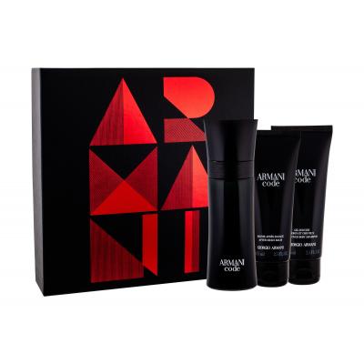 Giorgio Armani Code Dárková kazeta toaletní voda 75 ml + balzám po holení 75 ml + sprchový gel 75 ml