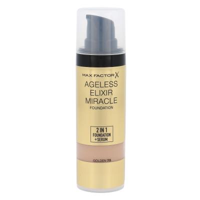 Max Factor Ageless Elixir 2in1 Foundation + Serum SPF15 Make-up pro ženy 30 ml Odstín 75 Golden