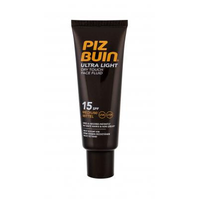 PIZ BUIN Ultra Light Dry Touch Face Fluid SPF15 Opalovací přípravek na obličej 50 ml