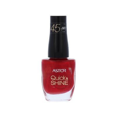 ASTOR Quick & Shine Lak na nehty pro ženy 8 ml Odstín 306 Red Letter Day