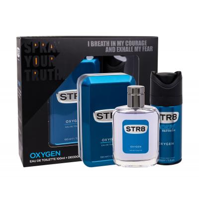 STR8 Oxygen Dárková kazeta toaletní voda 100 ml + deospray 150 ml