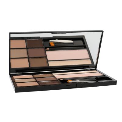 Makeup Revolution London Ultra Brow Palette Set a paletka na obočí pro ženy 18,98 g Odstín Fair To Medium