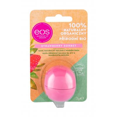 EOS Organic Balzám na rty pro ženy 7 g Odstín Strawberry Sorbet