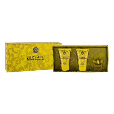 Versace Yellow Diamond Dárková kazeta toaletní voda 5 ml + tělové mléko 25 ml + sprchový gel 25 ml