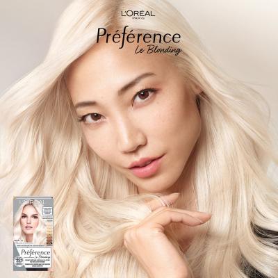 L&#039;Oréal Paris Préférence Le Blonding Barva na vlasy pro ženy 60 ml Odstín Ultra Platinum