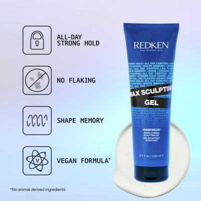 Redken Hardwear Max Sculpting Gel Gel na vlasy pro ženy 250 ml