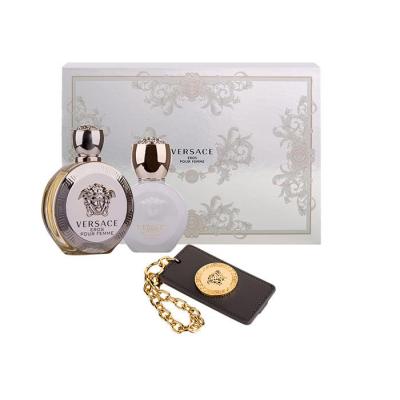 Versace Eros Pour Femme Dárková kazeta parfémovaná voda 100 ml + tělové mléko 100 ml + visačka na zavazadla