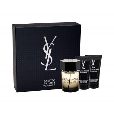 Yves Saint Laurent La Nuit De L´Homme Dárková kazeta toaletní voda 100 ml + balzám po holení 50 ml + sprchový gel 50 ml