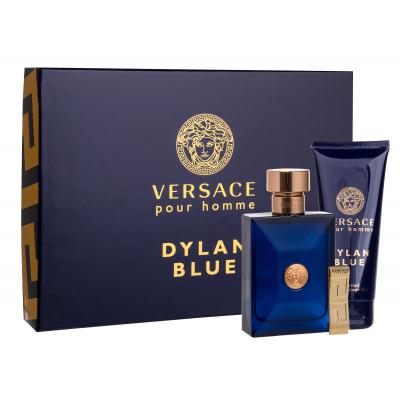 Versace Pour Homme Dylan Blue Dárková kazeta toaletní voda 100 ml + sprchový gel 100 ml + spona na bankovky