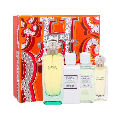 Hermes Un Jardin Sur Le Nil Dárková kazeta toaletní voda 100 ml + tělové mléko 40 ml + sprchový gel 40 ml + toaletní voda 7,5 ml