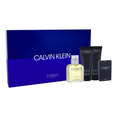 Calvin Klein Eternity For Men Dárková kazeta toaletní voda 100 ml + toaletní voda 20 ml + balzám po holení 100 ml + sprchový gel 100 ml