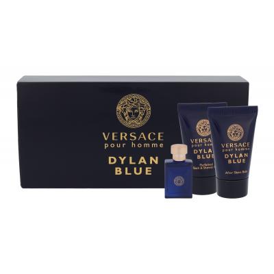 Versace Pour Homme Dylan Blue Dárková kazeta toaletní voda 5 ml + sprchový gel 25 ml + balzám po holení 25 ml