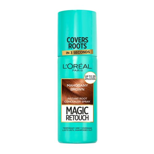 L'Oréal Paris Magic Retouch Instant Root Concealer Spray 75 ml sprej pro zakrytí odrostů pro ženy Mahagony Brown