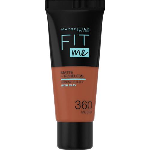 Maybelline Fit Me! Matte + Poreless 30 ml sjednocující makeup s matujícím efektem pro ženy 360 Mocha
