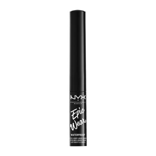 NYX Professional Makeup Epic Wear Waterproof 3,5 ml voděodolné matné oční linky pro ženy 01 Black