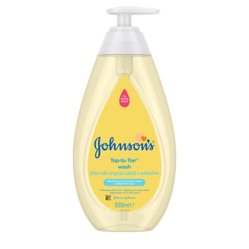 Johnson´s Top-to-Toe Wash 500 ml jemný mycí gel na pokožku i vlasy pro děti