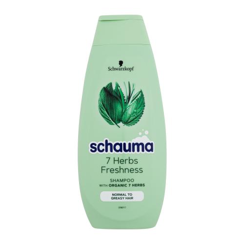 Schwarzkopf Schauma 7 Herbs Freshness Shampoo 400 ml osvěžující šampon s bylinkami pro ženy