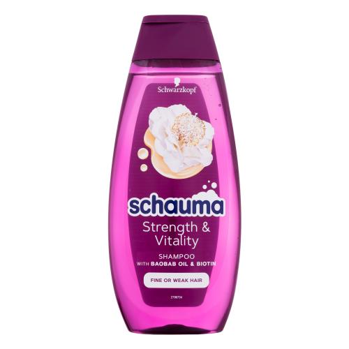 Schwarzkopf Schauma Strength & Vitality Shampoo 400 ml šampon pro posílení a vitalitu pro ženy