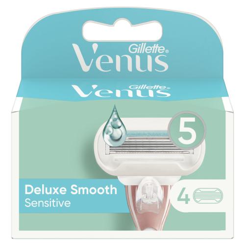 Gillette Venus Deluxe Smooth Sensitive náhradní břit pro ženy náhradní břit 4 ks