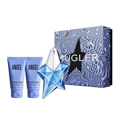Mugler Angel SET1 dárková kazeta pro ženy parfémovaná voda 25 ml + tělové mléko 50 ml + sprchový gel 50 ml
