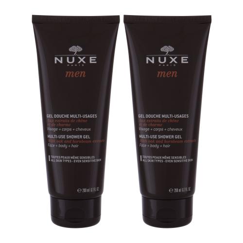 NUXE Men Multi-Use 2x200 ml sprchový gel na tělo, vlasy a obličej pro muže
