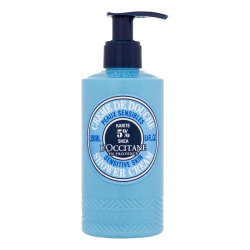 L'Occitane Shea Body Shower Cream Sensitive Skin 250 ml sprchový krém s bambuckým máslem pro citlivou pokožku unisex