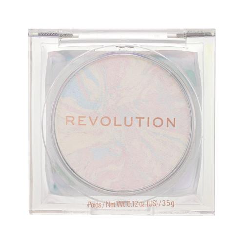 Makeup Revolution London Mood Switch Aura Powder 3,5 g rozjasňující kompaktní pudr pro ženy Prism