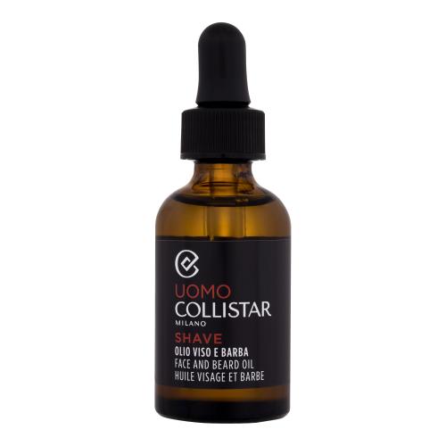 Collistar Uomo Face And Beard Oil 30 ml hydratační a vyživující olej na obličej a vousy pro muže