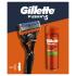 Gillette Fusion5 Dárková kazeta holicí strojek Fusion5 1 ks + gel na holení Fusion Shave Gel Sensitive 200 ml