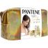 Pantene PRO-V Your Golden Me Time Kit Dárková kazeta šampon Intensive Repair 250 ml + kondicionér Intensive Repair 200 ml + olej na vlasy Keratin Protect Oil 100 ml + intenzivní péče na vlasy Serum Shots Intensive Repair 3x15 ml + kosmetická taštička