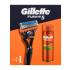 Gillette Fusion5 Dárková kazeta holicí strojek Fusion5 1 ks + gel na holení Fusion Shave Gel Sensitive 200 ml poškozená krabička