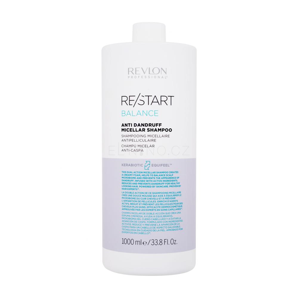 ženy Shampoo Šampon ml Professional Revlon Anti 1000 pro Dandruff Micellar Re/Start Balance