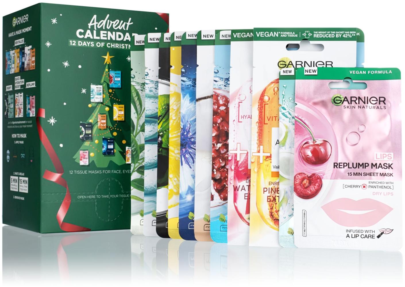 Garnier Advent Calendar 12 Days Of Christmask Dárková kazeta pro ženy