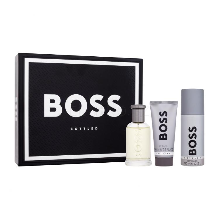 HUGO BOSS Boss Bottled SET Dárková kazeta toaletní voda 100 ml + sprchový gel 100 ml + deodorant 150 ml