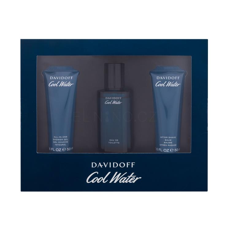 Davidoff Cool Water SET1 Dárková kazeta toaletní voda 40 ml + sprchový gel 50 ml + balzám po holení 50 ml