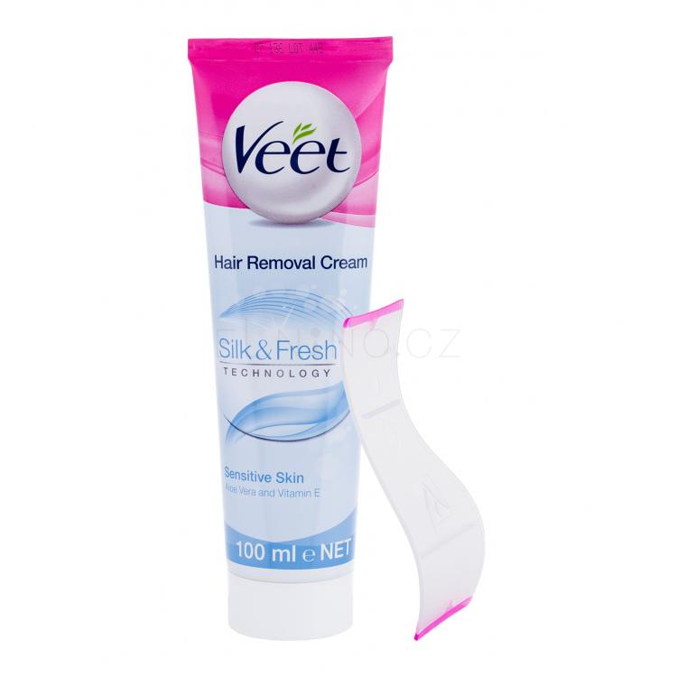 Veet Silky Fresh Sensitive Skin Depilační přípravek pro ženy 100 ml poškozená krabička