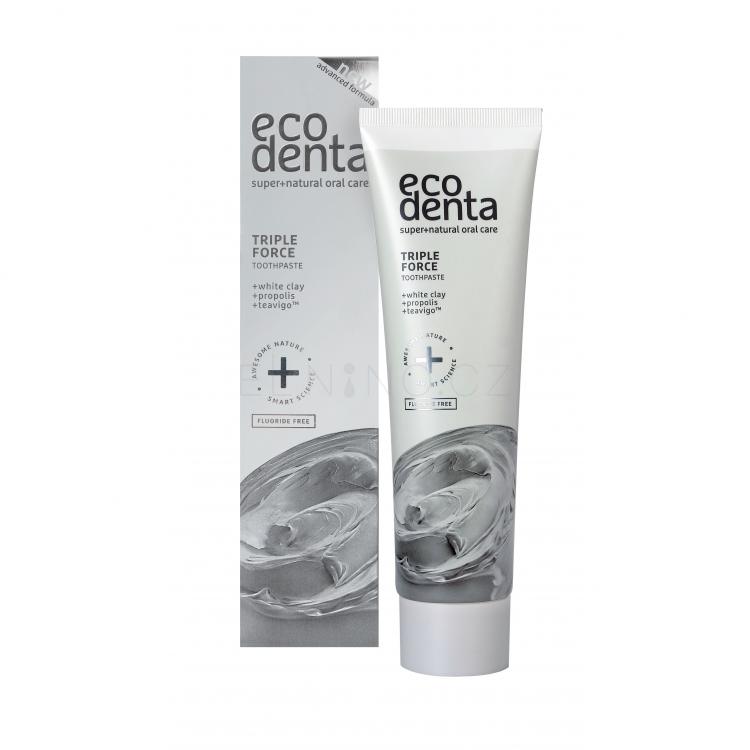 Ecodenta Toothpaste Triple Effect Zubní pasta 100 ml poškozená krabička