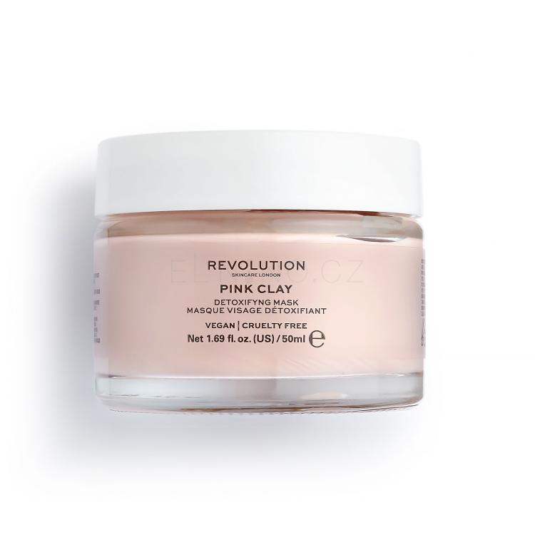 Revolution Skincare Pink Clay Detoxifying Pleťová maska pro ženy 50 ml