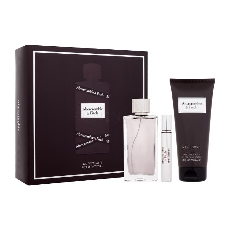 Abercrombie &amp; Fitch First Instinct Dárková kazeta toaletní voda 100 ml + toaletní voda 15 ml + sprchový gel 200 ml