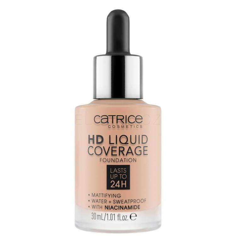 Catrice HD Liquid Coverage 24H Make-up pro ženy 30 ml Odstín 020 Rose Beige