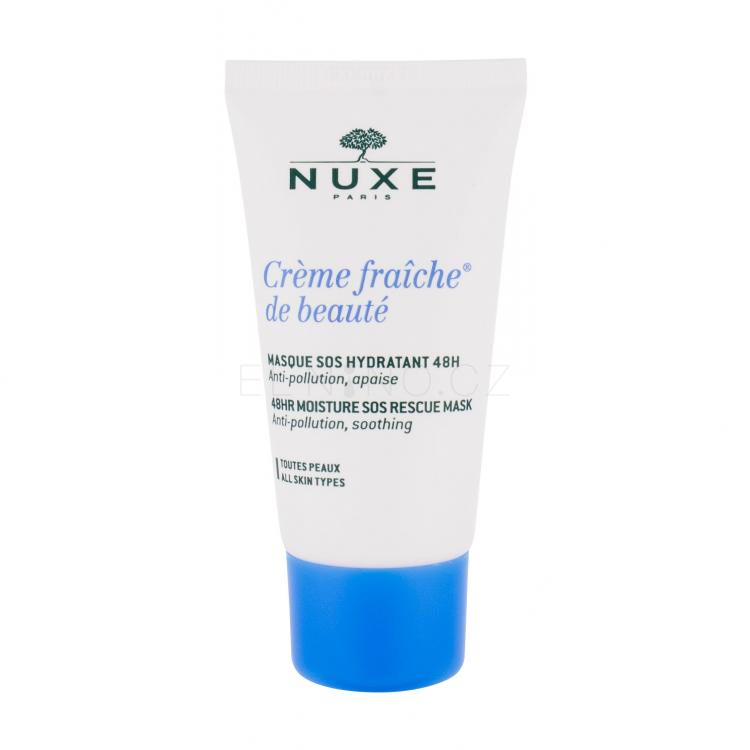 NUXE Creme Fraiche de Beauté 48HR Moisture SOS Rescue Mask Pleťová maska pro ženy 50 ml poškozená krabička