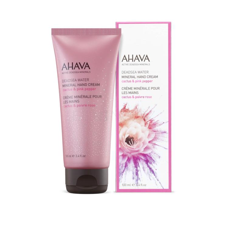 AHAVA Deadsea Water Mineral Hand Cream Cactus &amp; Pink Pepper Krém na ruce pro ženy 100 ml