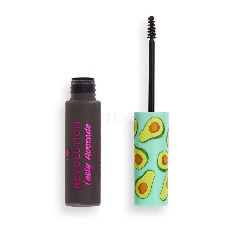 I Heart Revolution Tasty Avocado Brow Gel Řasenka na obočí pro ženy 6 ml Odstín Dark Brown