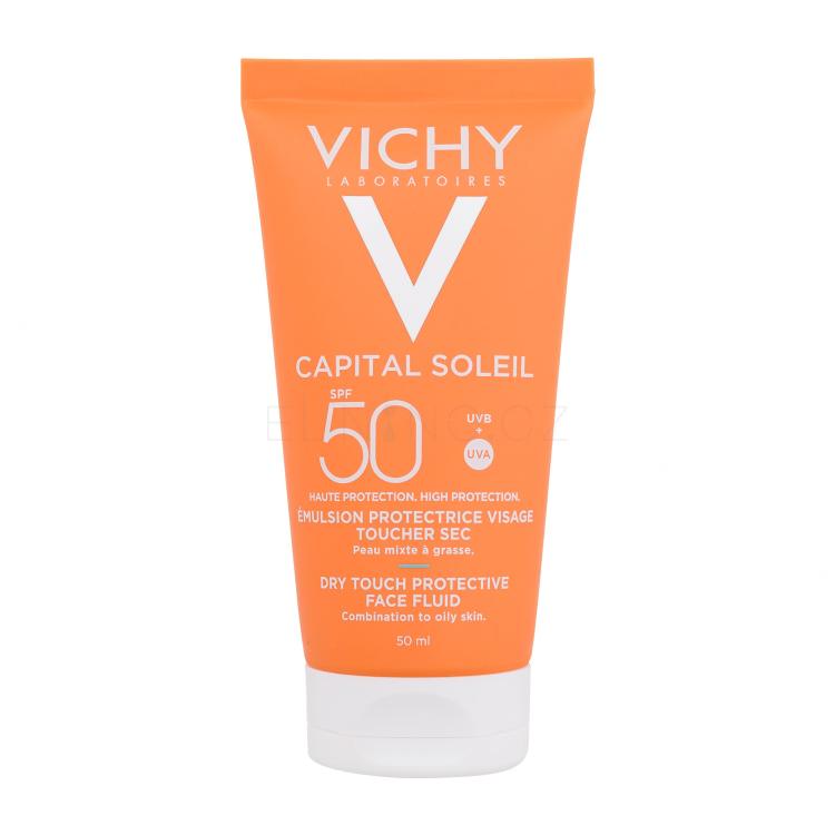 Vichy Capital Soleil Dry Touch Protective Face Fluid SPF50 Opalovací přípravek na obličej 50 ml